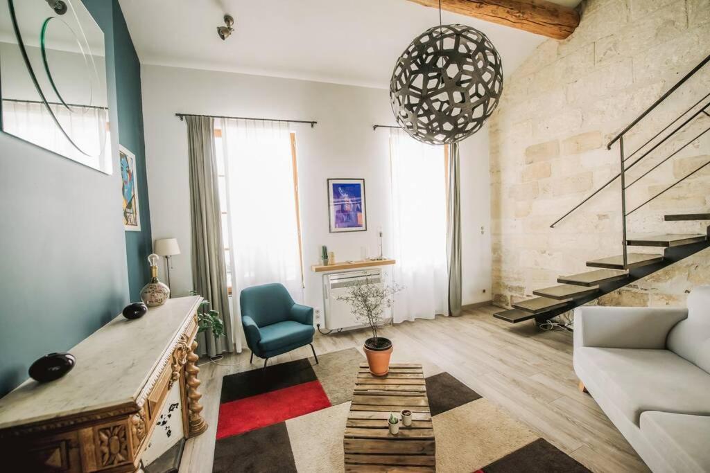 Ferienwohnung Duplex Climatise Centre Ancien 7Min A Pied Du Palais 6 Couchages Avignon Exterior foto